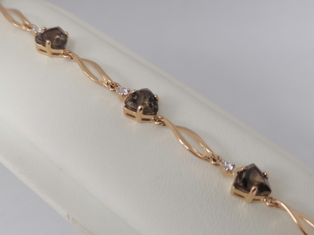 БРАСЛЕТ С КАМНЯМИ (Au 585)