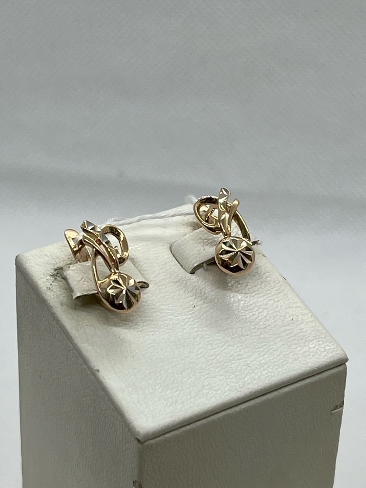 СЕРЬГИ БЕЗ КАМНЯ (Au 585)