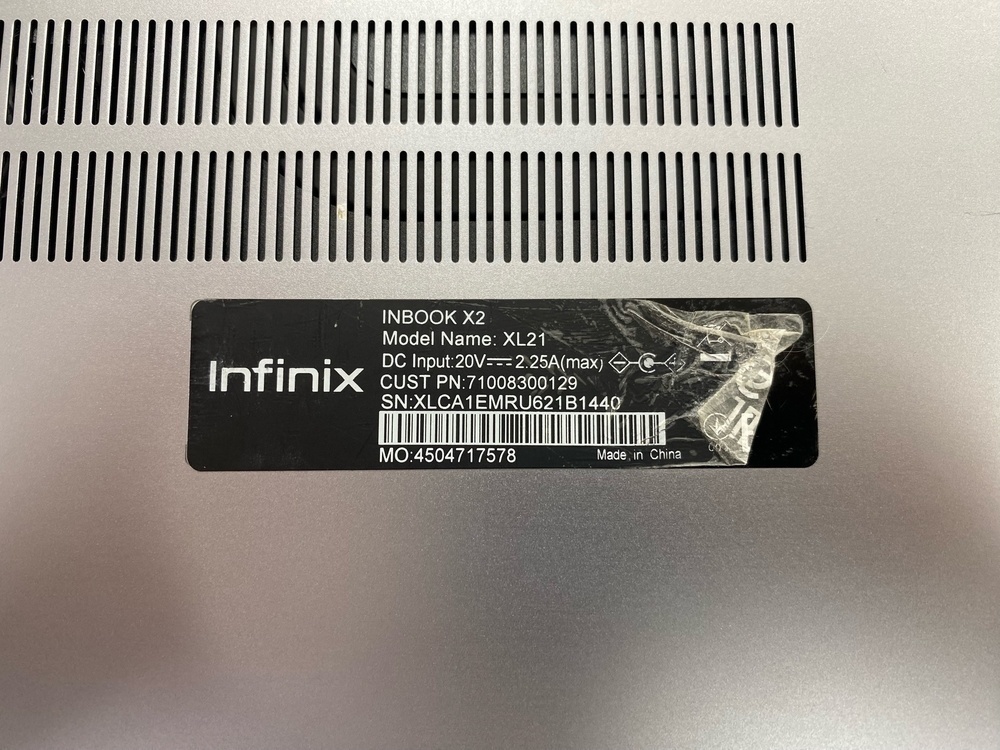 Ноутбук Infinix; Core i5-1035G1, Intel UHD Graphics, 8 Гб, 512 GB, Нет