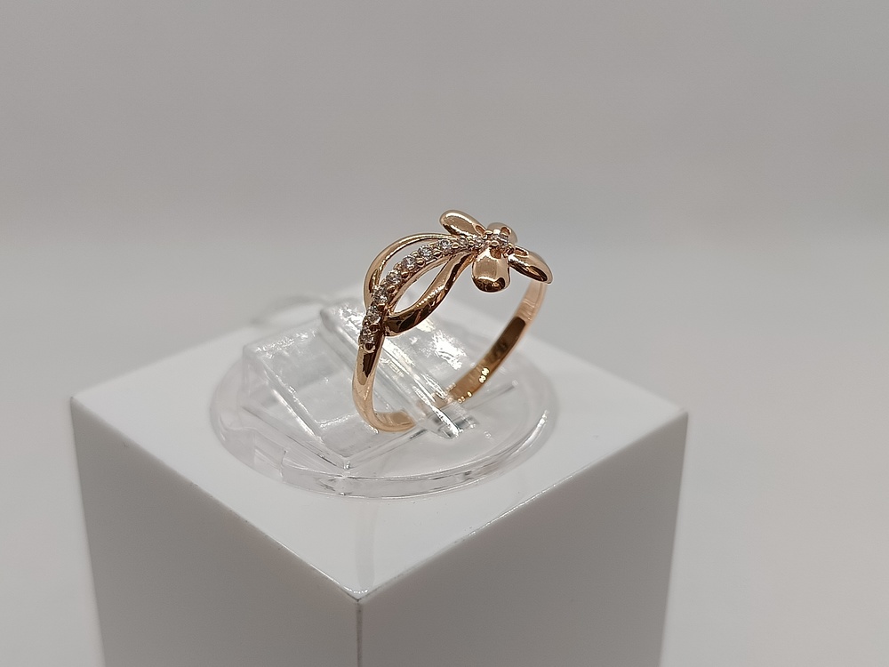 КОЛЬЦО С КАМНЯМИ (Au 585)