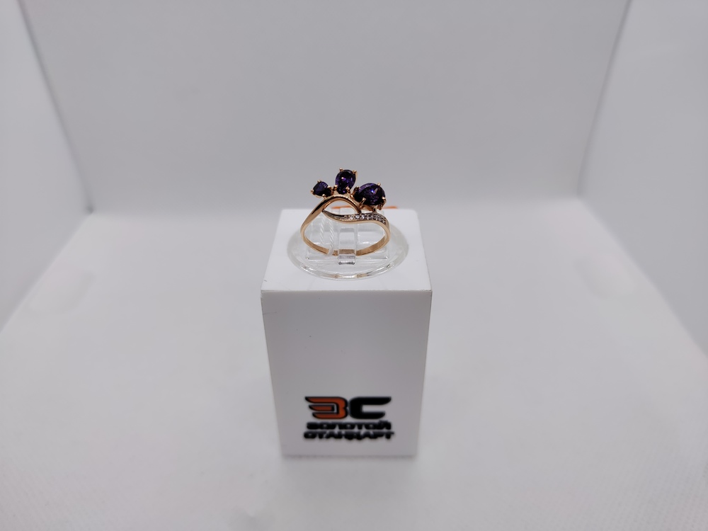 КОЛКМИ585 КОЛЬЦО С КАМНЯМИ (Au 585)