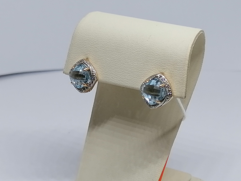 СЕРЬГИ С КАМНЯМИ (Au 585)