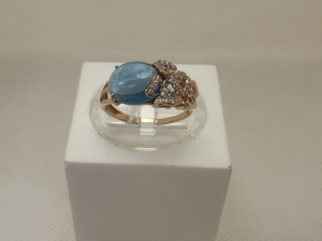 КОЛКМИ585 КОЛЬЦО С КАМНЯМИ (Au 585)