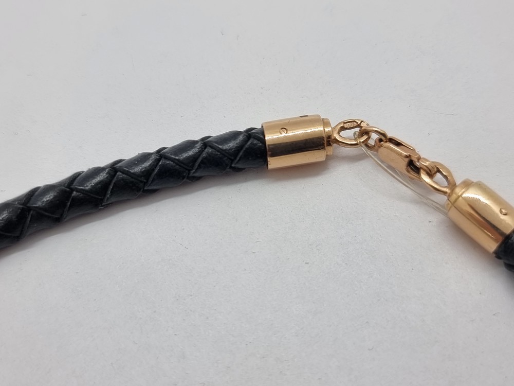 696КЖ КОЛЬЕ КОЖА (Au 585)