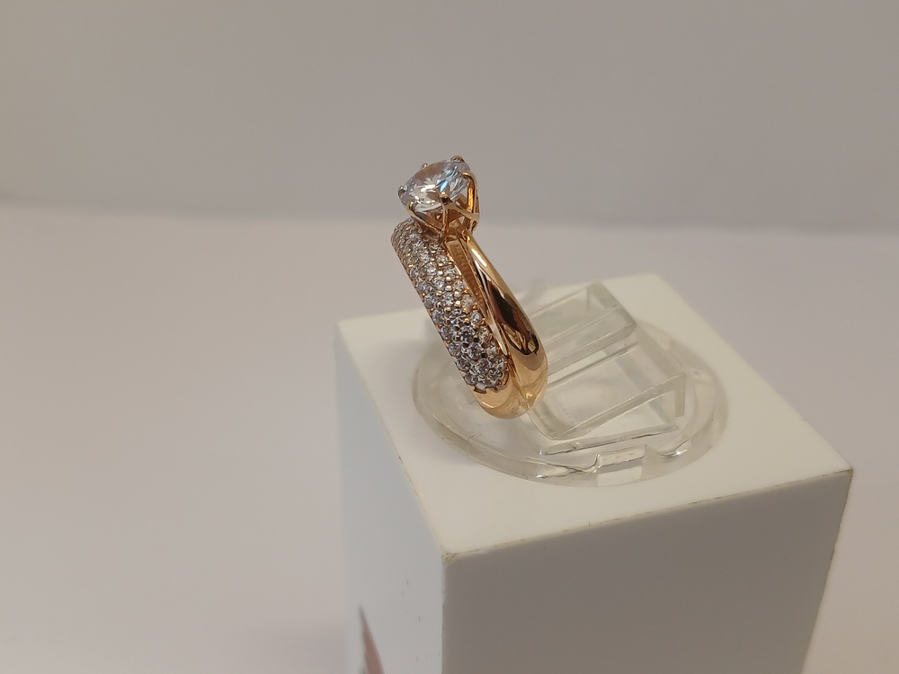 КОЛКМИ585 КОЛЬЦО С КАМНЯМИ (Au 585)