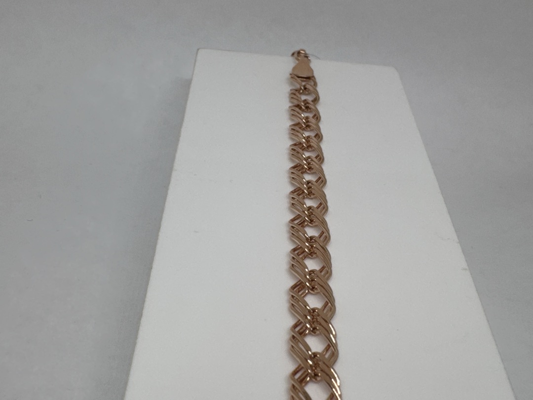 БРАСЛЕТ ПУСТОТЕЛЫЙ Нона бисмарк (Au 585)