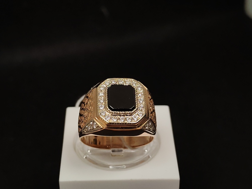 ПЕЧАТКА С КАМНЯМИ (Au 585)