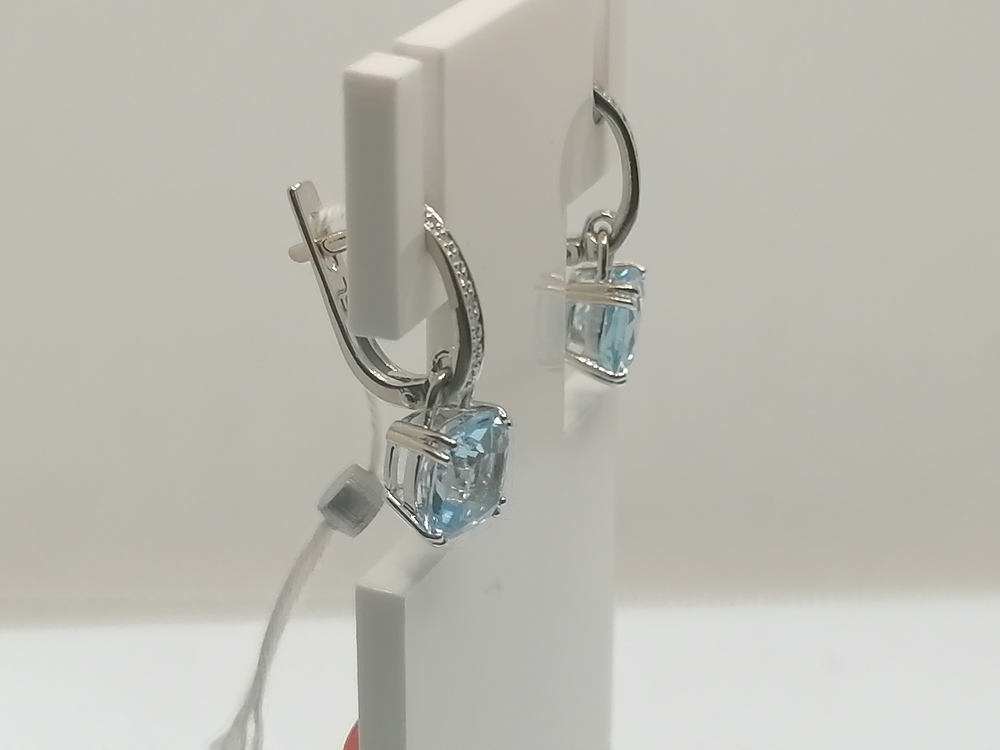 СКМИ585 СЕРЬГИ С КАМНЯМИ (Au 585)