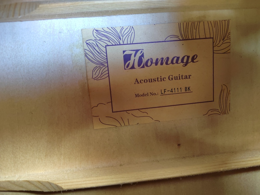 Гитара акустическая Homage lf-4111-bk
