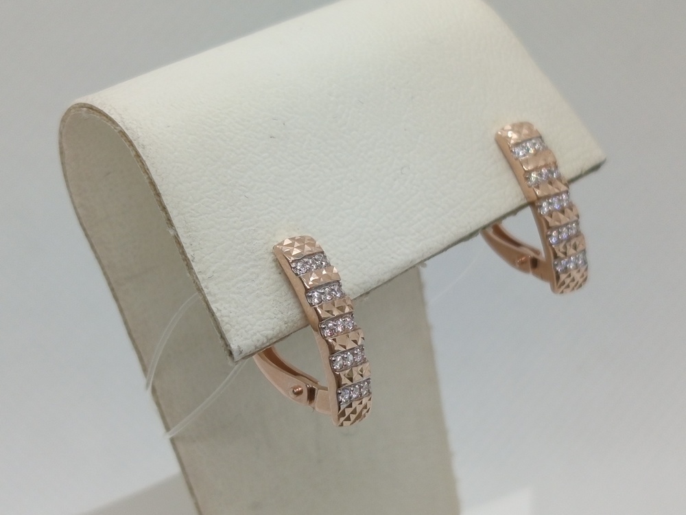 СЕРЬГИ С КАМНЯМИ (Au 585)