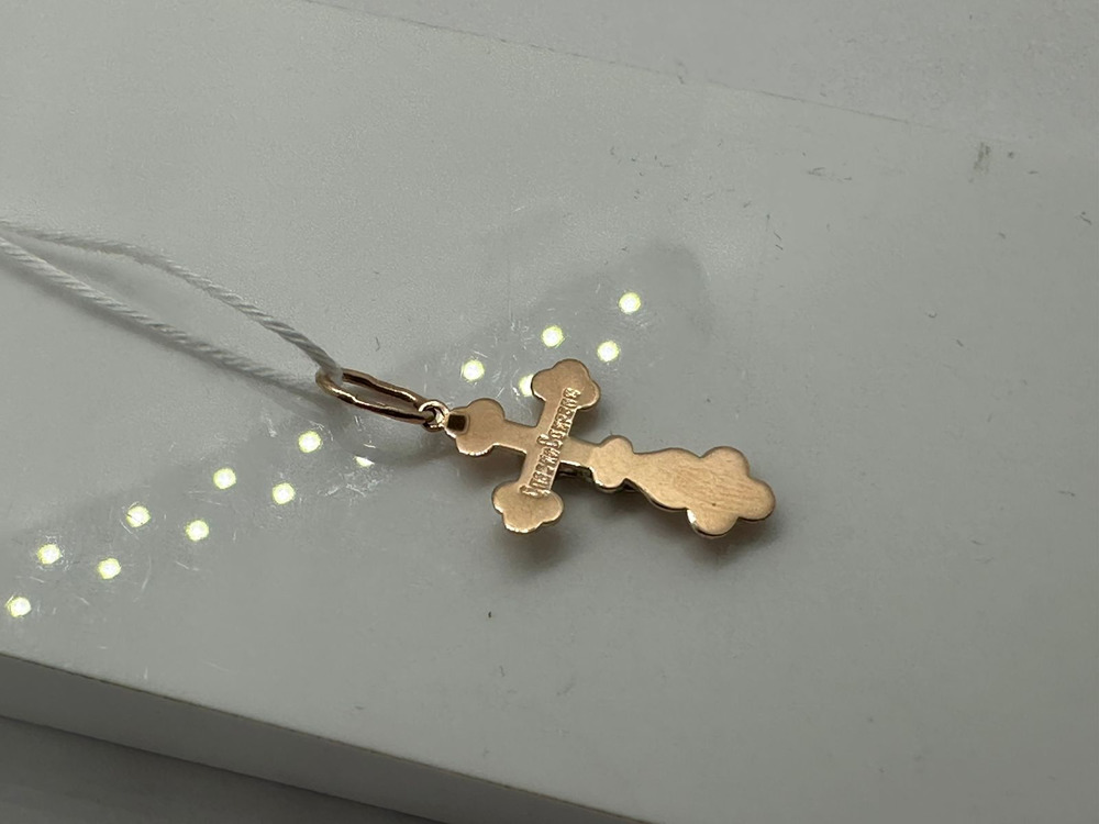 ПОДКБК585 ПОДВЕСКА КРЕСТ БЕЗ КАМНЯ (Au 585)