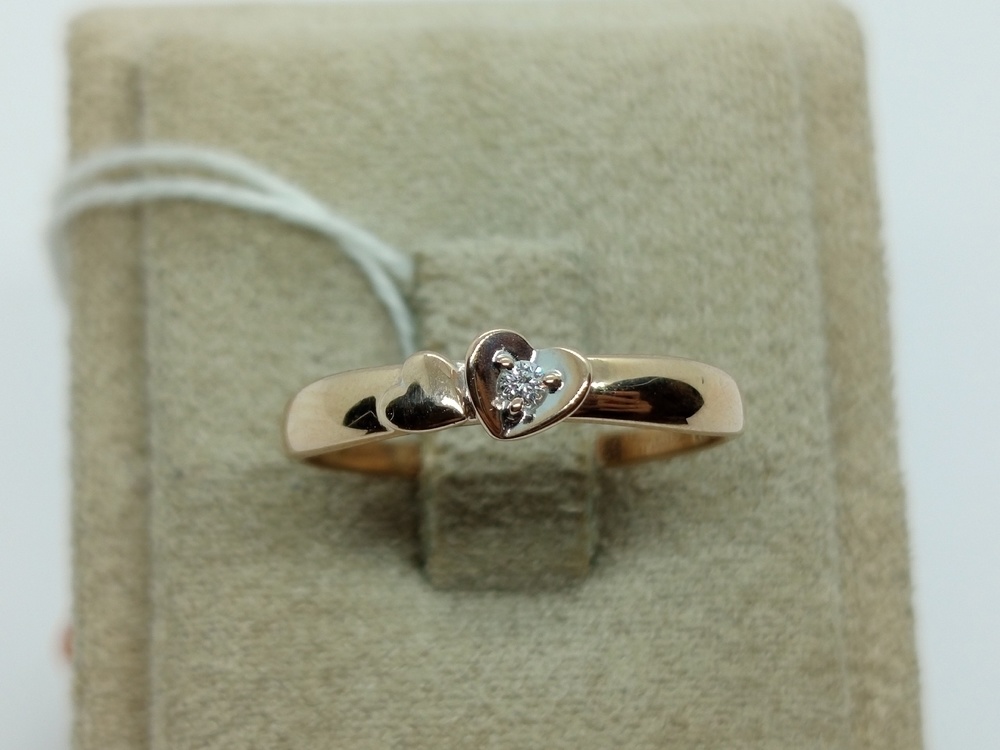 КОЛЬЦО БРИЛЛИАНТ Au 585