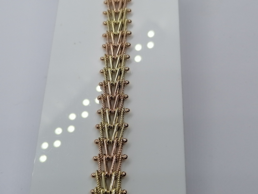 БРАСЛЕТ ПОЛНОВЕСНЫЙ Фантазия Au 583 БРАСЛЕТ ПОЛНОВЕСНЫЙ Фантазия Au 583