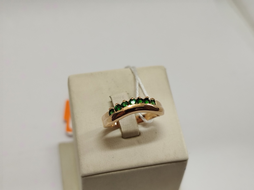 КОЛЬЦО С КАМНЯМИ (Au 585)