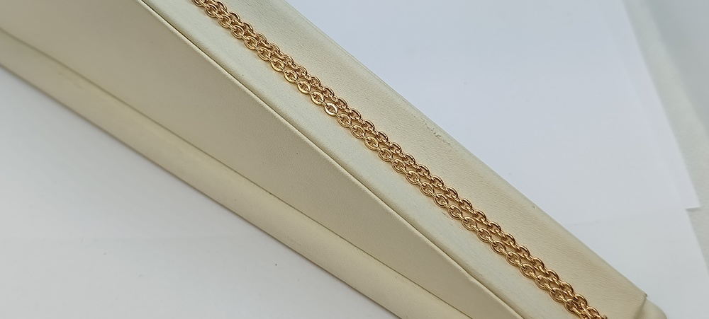 8080201П-55 ЦЕПЬ ПУСТОТЕЛАЯ Якорное (Au 585)