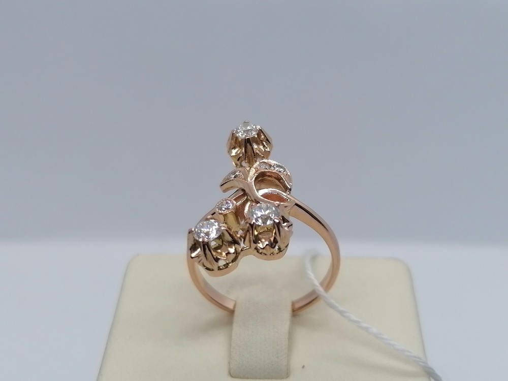 КОЛКМИ585 КОЛЬЦО С КАМНЯМИ (Au 585) КОЛКМИ585 КОЛЬЦО С КАМНЯМИ (Au 585)