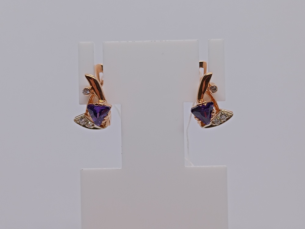 СЕРЬГИ С КАМНЯМИ (Au 585)