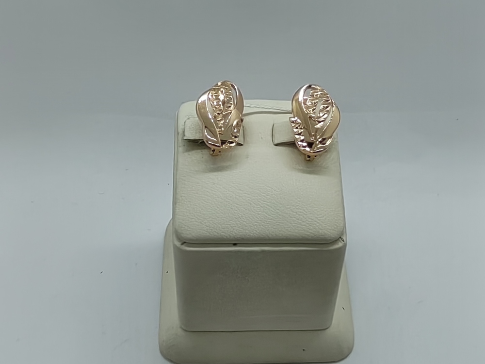 СБКМ585 СЕРЬГИ БЕЗ КАМНЯ (Au 585)