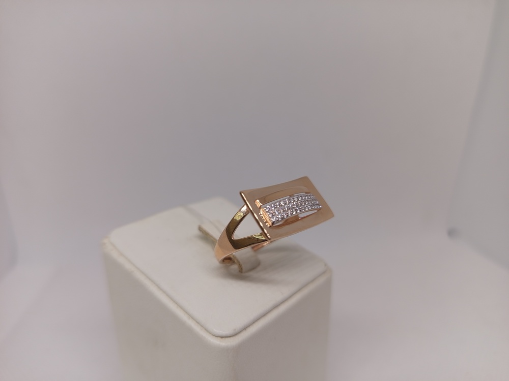 КОЛЬЦО С КАМНЯМИ (Au 585)