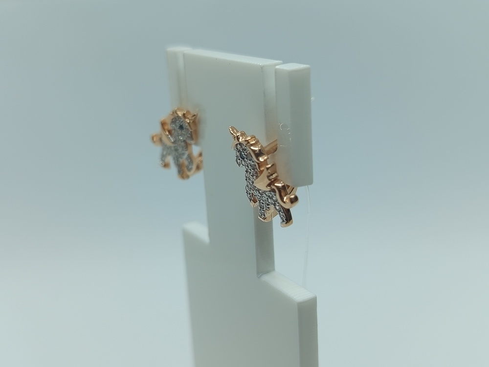 СЕРЬГИ С КАМНЯМИ (Au 585)