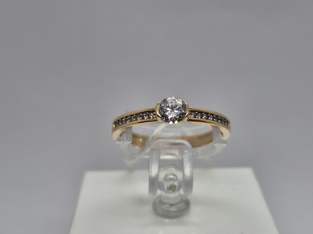 КОЛЬЦО С КАМНЯМИ (Au 585)