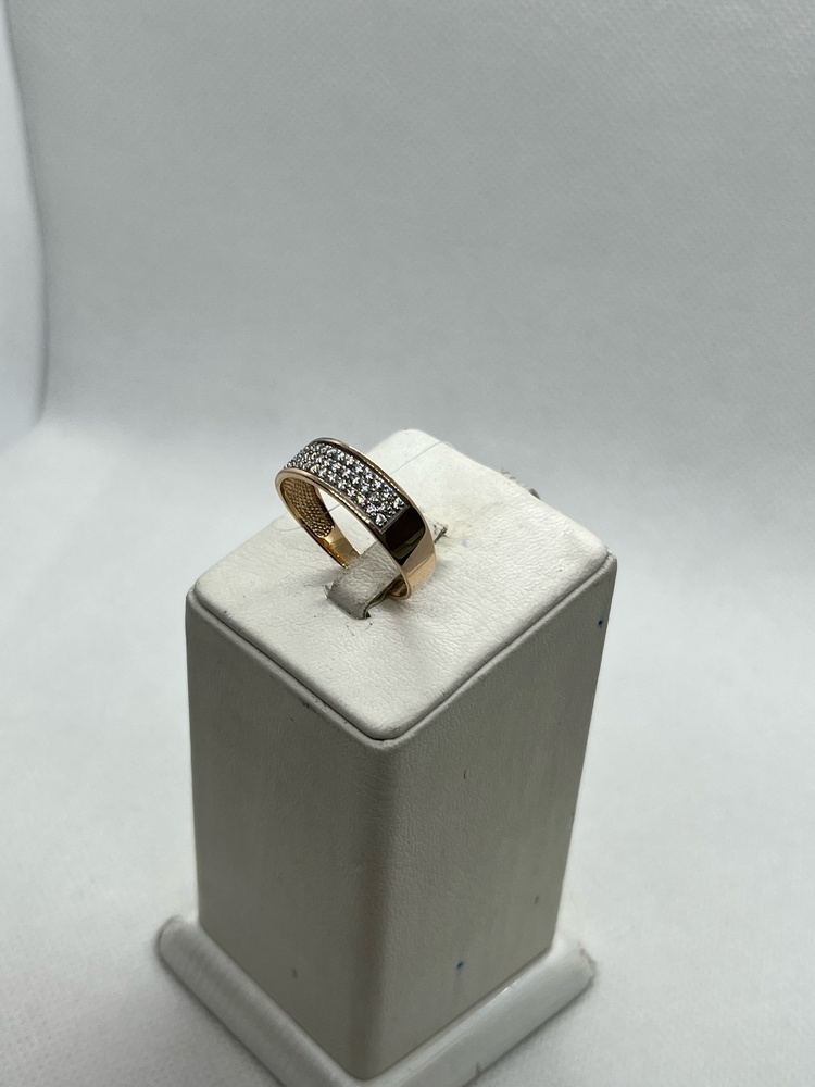 КОЛЬЦО С КАМНЯМИ (Au 585)