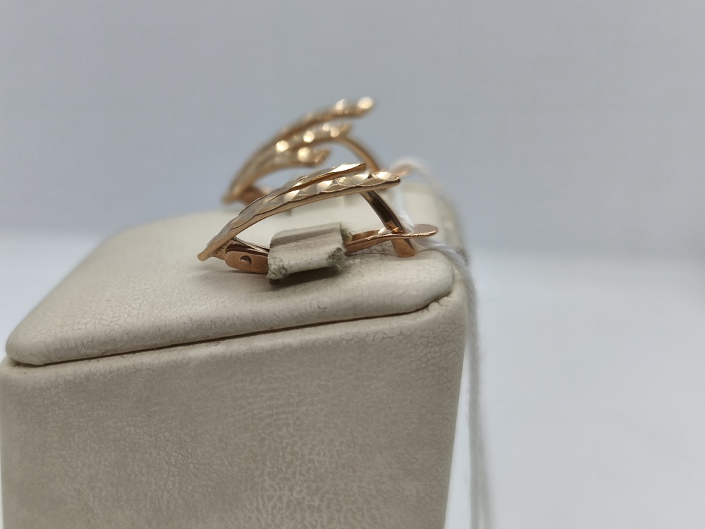 СБКМ585 СЕРЬГИ БЕЗ КАМНЯ (Au 585)