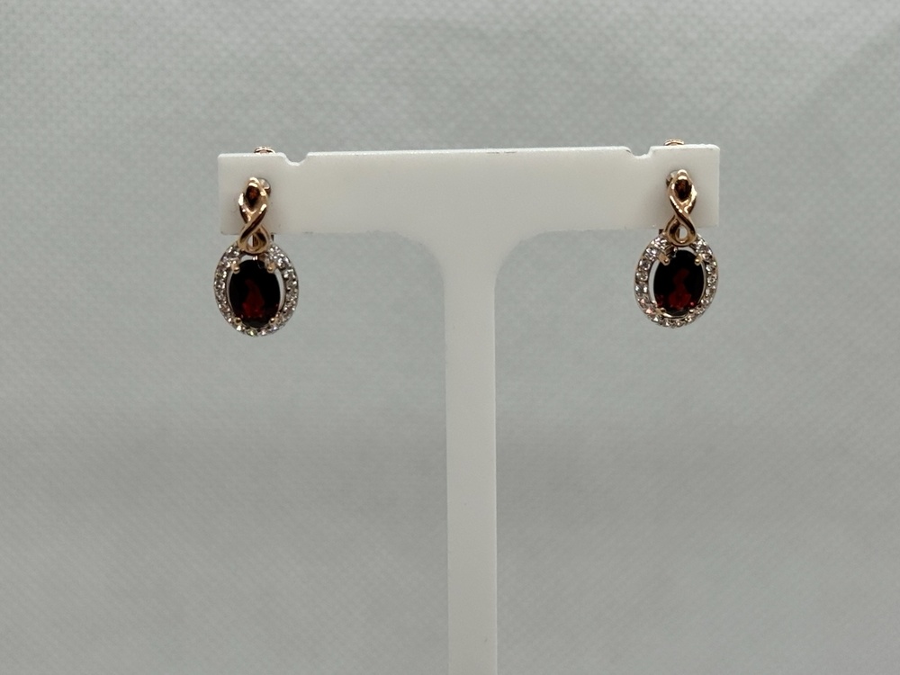 СКМИ585 СЕРЬГИ С КАМНЯМИ (Au 585)