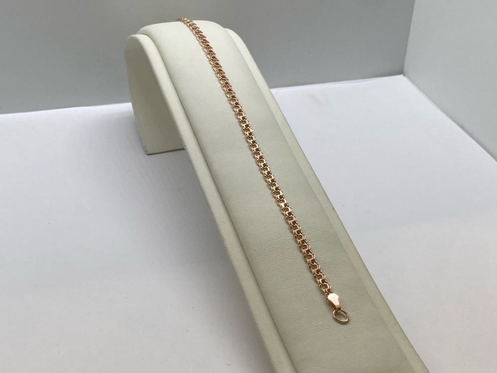 БРАСЛЕТ ПУСТОТЕЛЫЙ Бисмарк (Au 585)