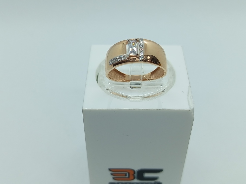 КОЛЬЦО С КАМНЯМИ (Au 585)