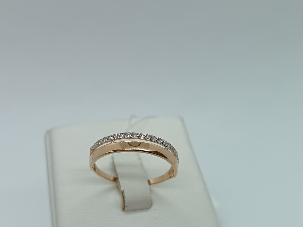 КОЛЬЦО С КАМНЯМИ (Au 585)