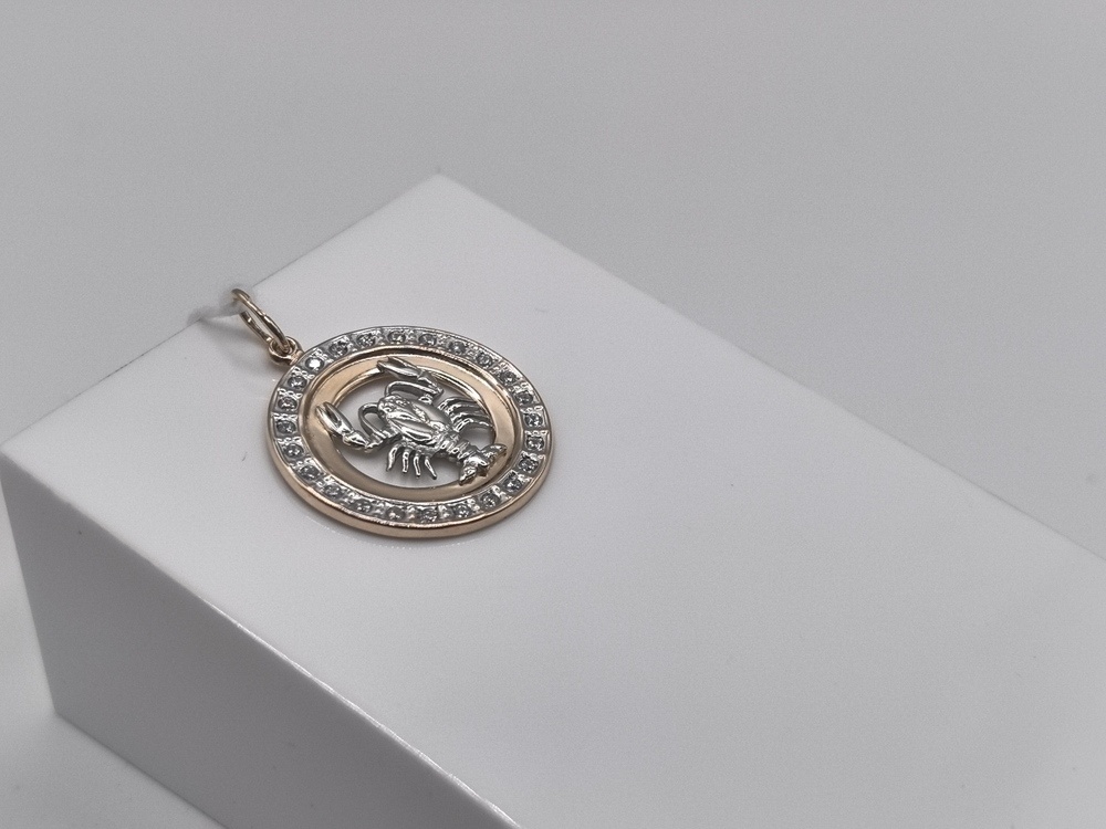 ПОДВЕСКА ЗНАК ЗОДИАКА РАК Au 585