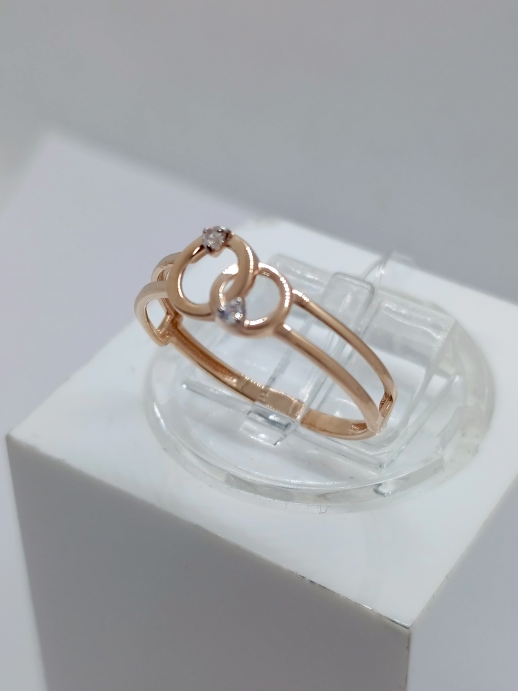 КОЛЬЦО С КАМНЯМИ (Au 585)