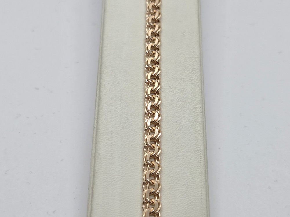 БРАСЛЕТ ПУСТОТЕЛЫЙ Бисмарк (Au 585)