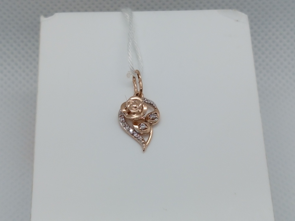 ПОДКМИ585 ПОДВЕСКА С КАМНЯМИ (Au 585)