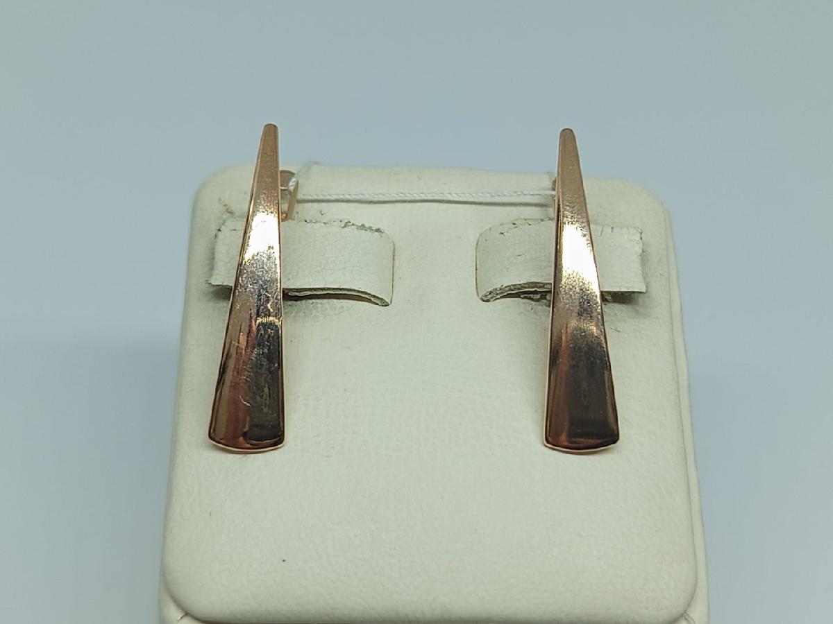 СБКМ585 СЕРЬГИ БЕЗ КАМНЯ (Au 585)