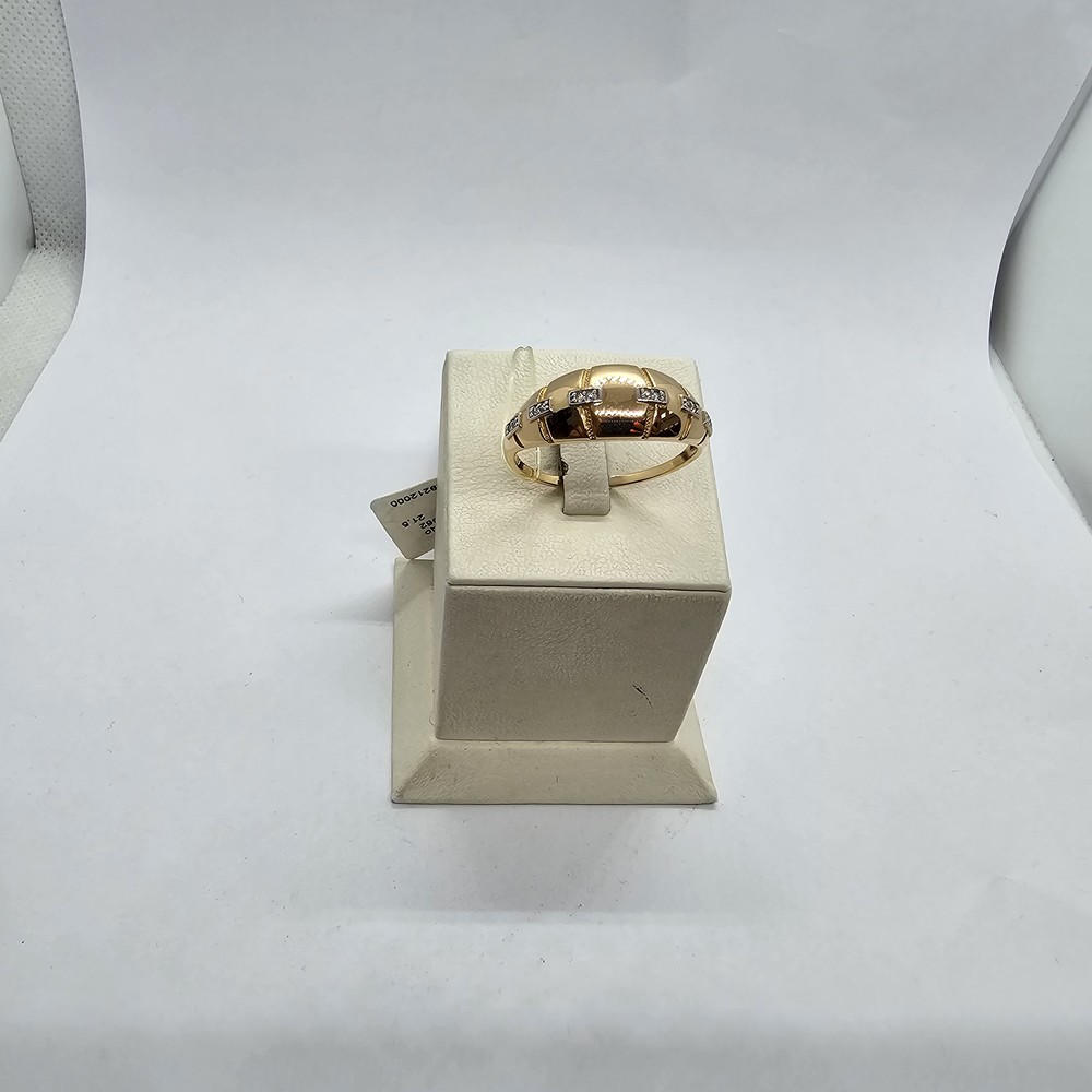 01-7362 КОЛЬЦО С КАМНЯМИ (Au 585)