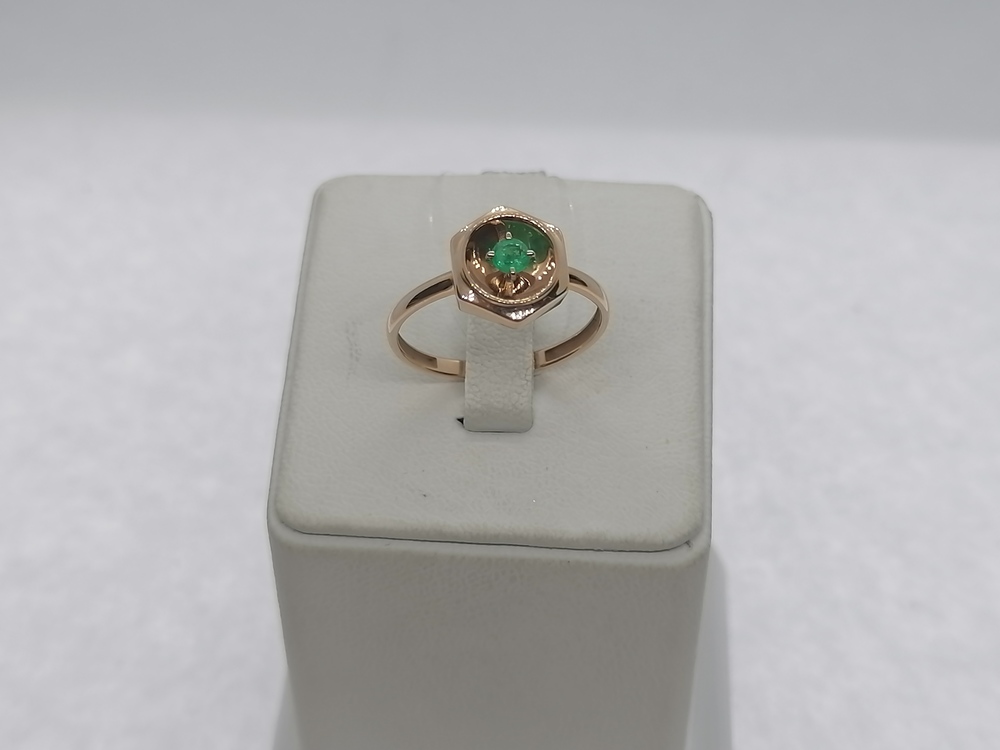 КОЛЬЦО ИЗУМРУД (Au 585)