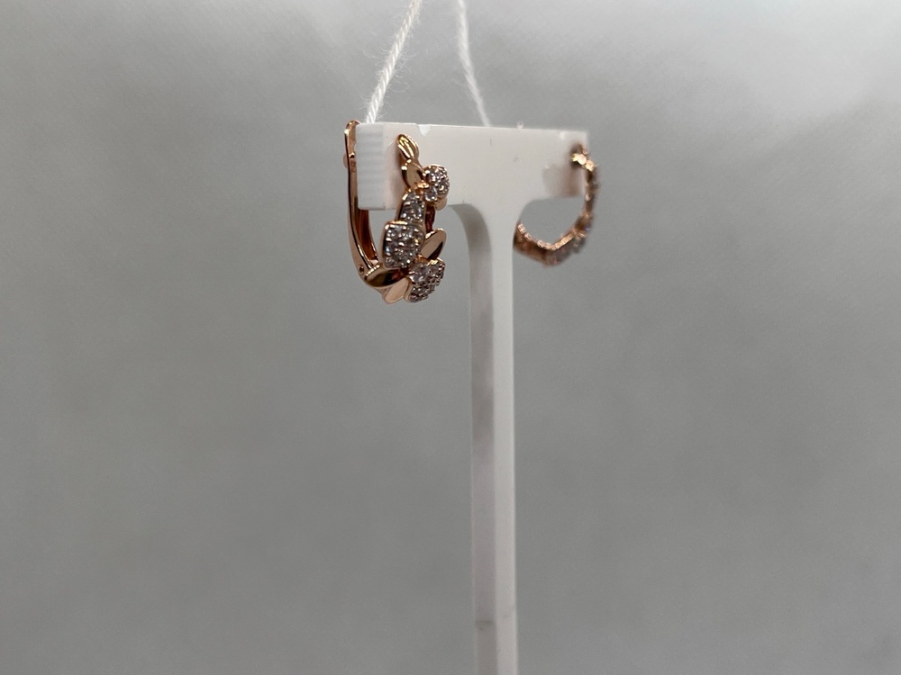 СКМИ585 СЕРЬГИ С КАМНЯМИ (Au 585)