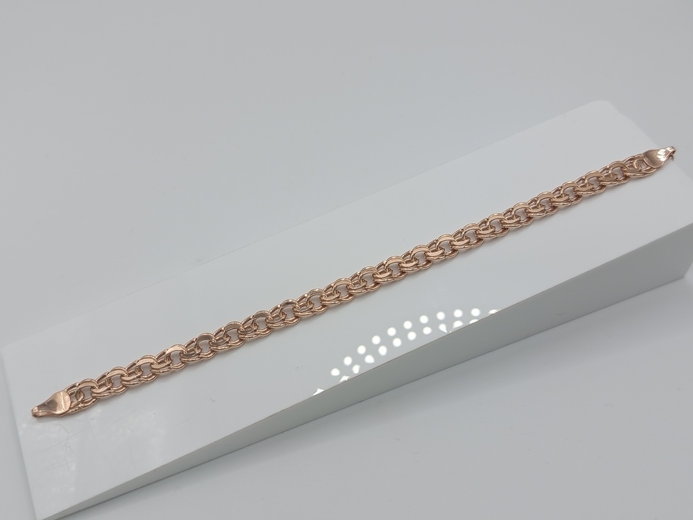 БРАСЛЕТ ПУСТОТЕЛЫЙ Бисмарк (Au 585)