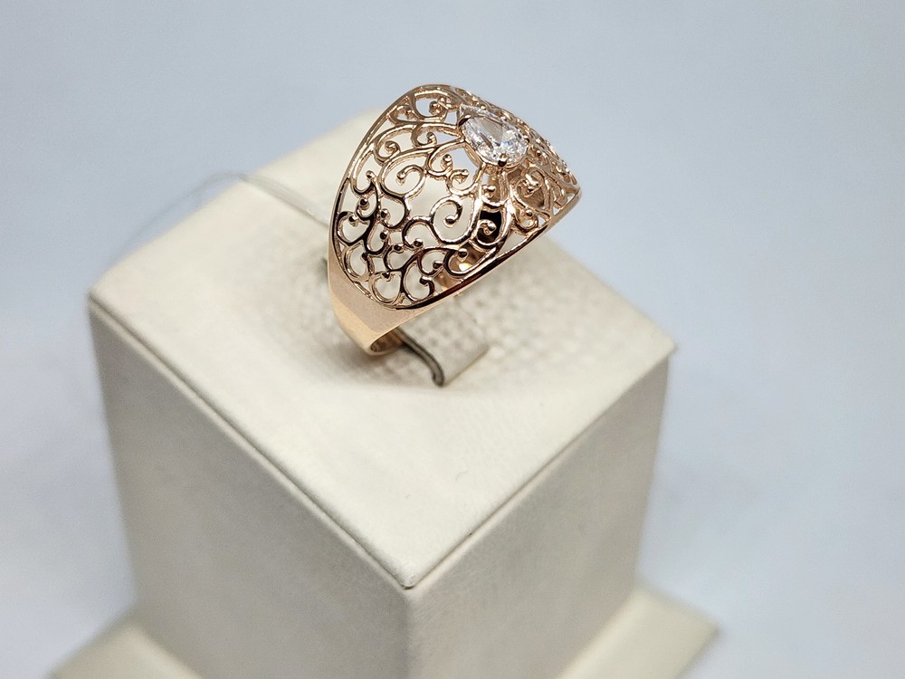 11086 КОЛЬЦО С КАМНЕМ (Au 585)