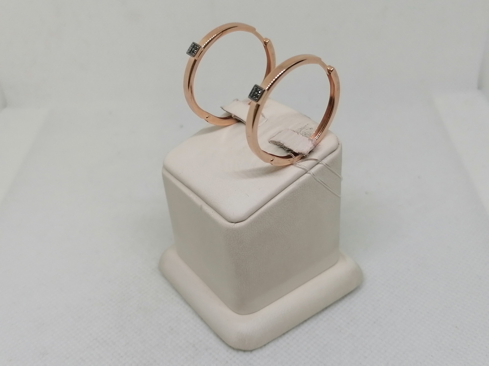 СЕРЬГИ КОНГО с камнями (Au 585)