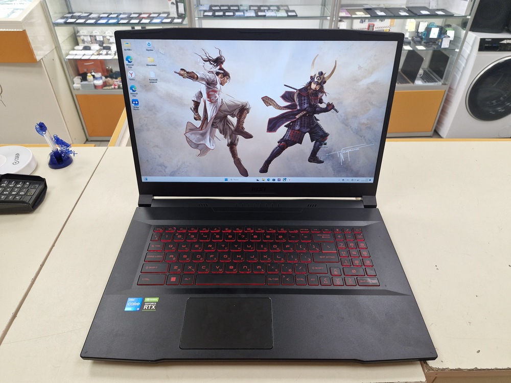 Ноутбук MSI;  Core I5-11400H, GeForce RTX 3060, 16 Гб, 512 GB, Нет