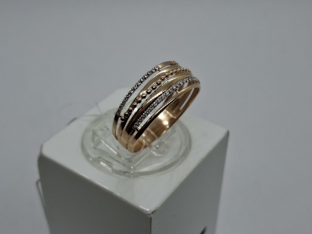 015321-1102 КОЛЬЦО С КАМНЯМИ (Au 585)