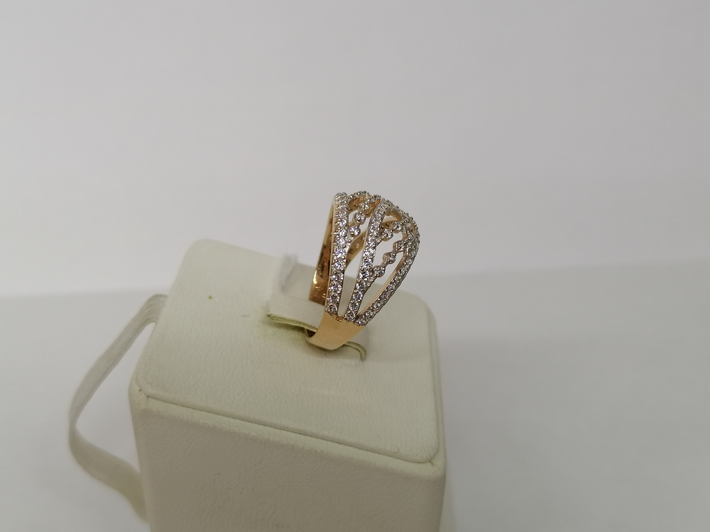 КОЛКМИ585 КОЛЬЦО С КАМНЯМИ (Au 585)