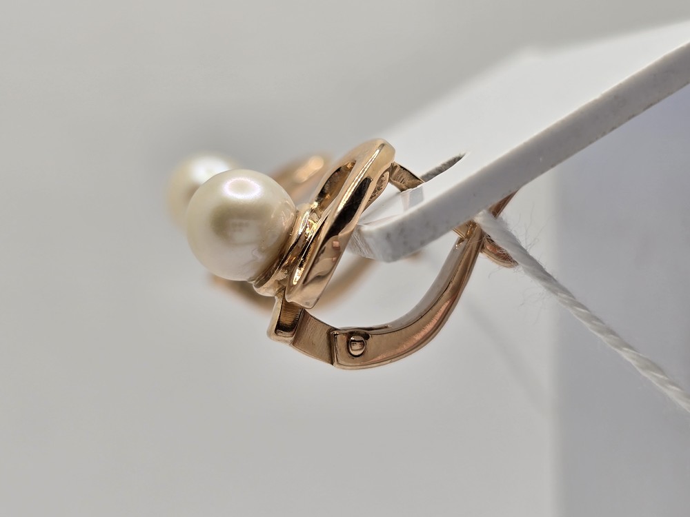 СКМ585 СЕРЬГИ С КАМНЕМ (Au 585)