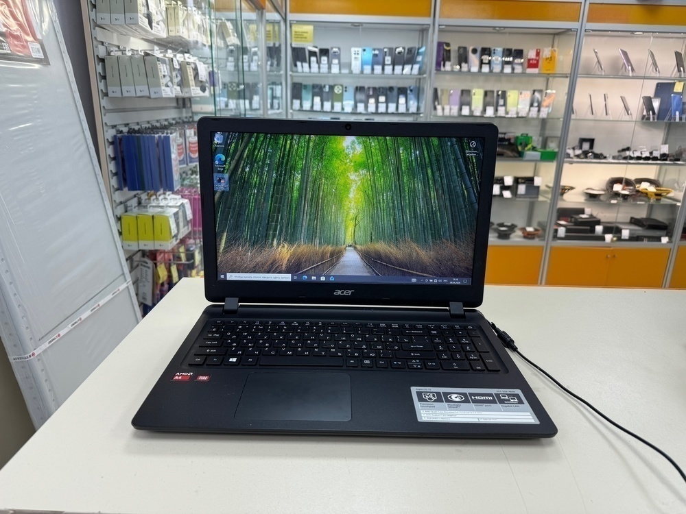 Ноутбук Acer Es 15; AMD, A4, A4-7210, AMD, Radeon R3 series, 4 Гб, Нет, 500 Гб