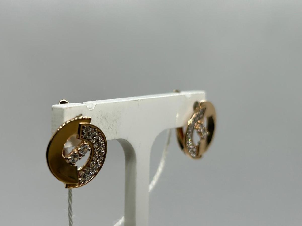 СКМИ585 СЕРЬГИ С КАМНЯМИ (Au 585)