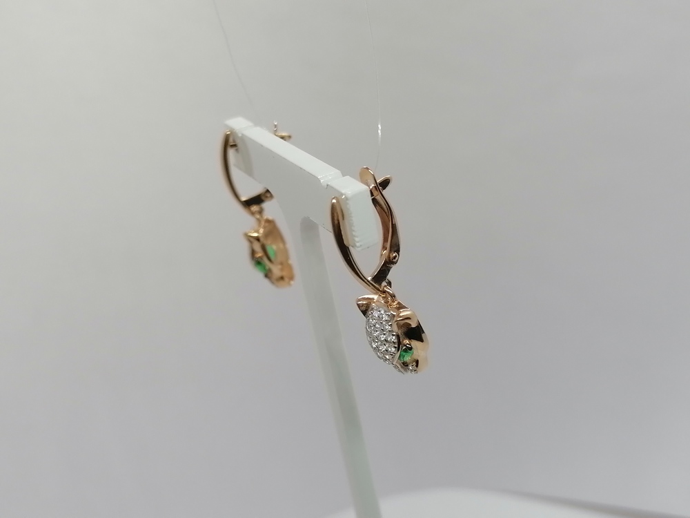 СЕРЬГИ С КАМНЯМИ (Au 585)