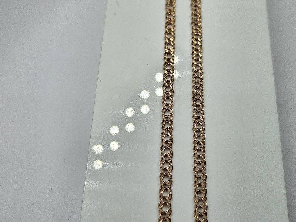 ЦЕПЬ ПУСТОТЕЛАЯ Ромб двойной (Au 585)